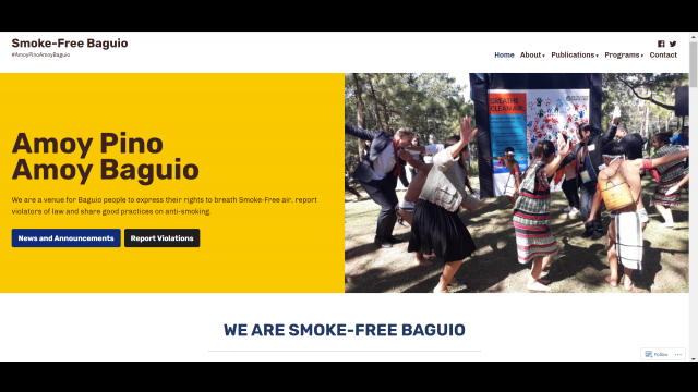 Smoke-Free Baguio Resources and Reporting Site | Vital Strategies ...